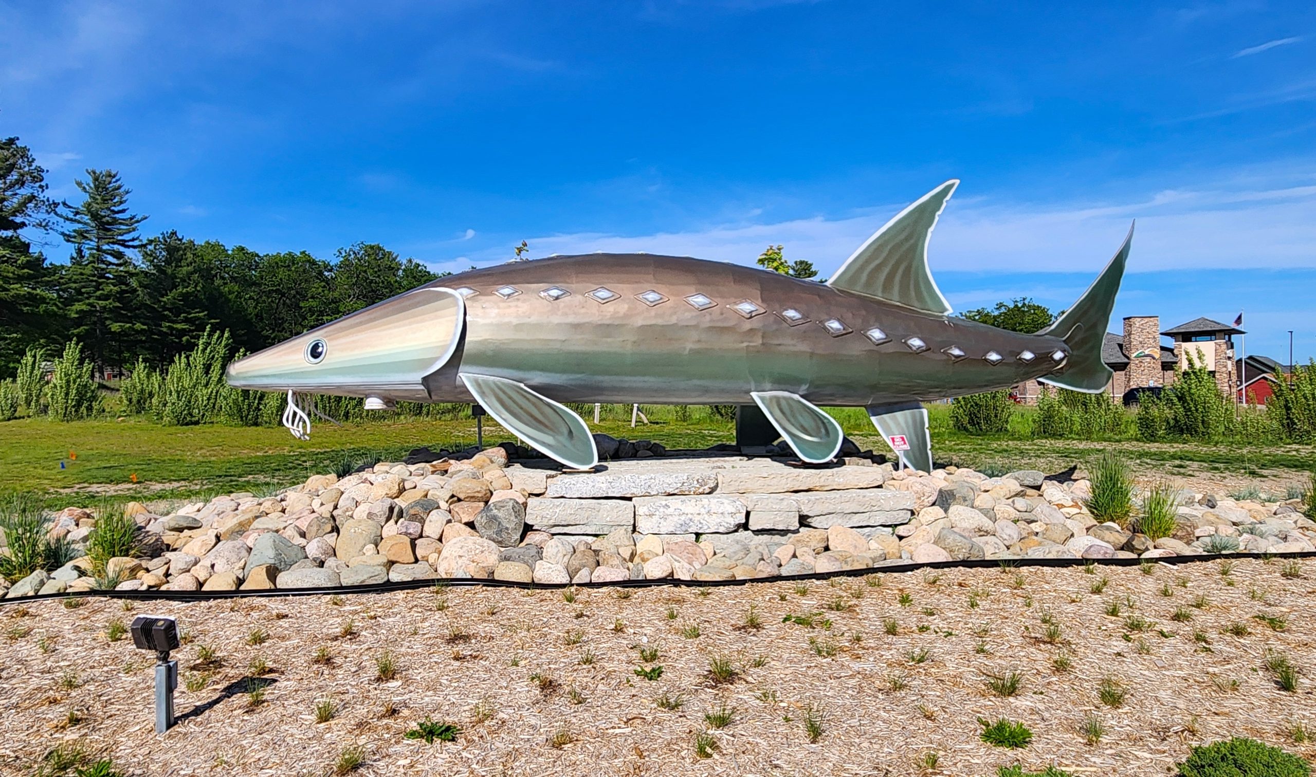 Michigan Roadside Attractions: Indian River Sturgeon Sculpture