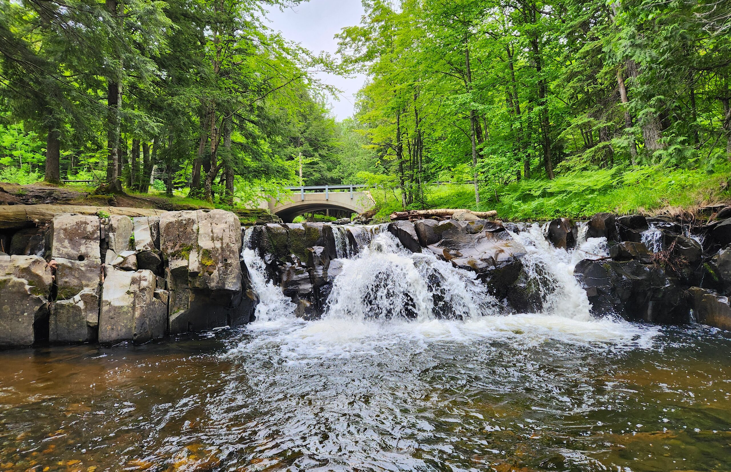 Erick’s Falls – A Roadside Waterfall in Baraga County